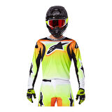 Alpinestars Fluid Wurx Kros Motosiklet Jerseyi Sarı  Siyah