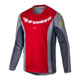 Alpinestars Racer Melt Off-Road Genç Motosiklet Jerseyi Kırmızı  Gri