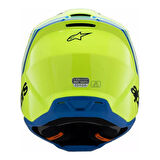 Alpinestars SM3 Youth Radium Off-Road Çocuk Genç Motosiklet Kaskı Sarı  Siyah  Mavi