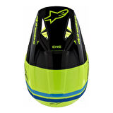 Alpinestars SM3 Youth Radium Off-Road Çocuk Genç Motosiklet Kaskı Sarı  Siyah  Mavi