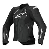 Alpinestars Stella Dusk Deri Kadın Motosiklet Montu Siyah  Beyaz