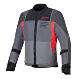 Alpinestars ST-2 Air Korumalı Motosiklet Montu Gri  Kırmızı  Siyah