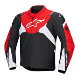 Alpinestars Honda T-Jaws V4 Korumalı Motosiklet Montu Siyah  Kırmızı  Beyaz