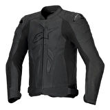 Alpinestars Dusk Airflow Korumalı Deri Motosiklet Montu Siyah  Siyah