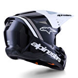 Alpinestars SM3 Radium Off-Road Kaskı Siyah  Beyaz  Gri