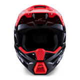 Alpinestars SM3 Radium Off-Road Kaskı Siyah  Kırmızı  Beyaz
