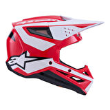 Alpinestars SM3 Heath Off-Road Kaskı Kırmızı  Siyah