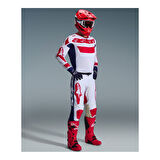 Alpinestars Racer Riway Off-Road Motosiklet Jerseyi Beyaz  Kırmızı  Siyah