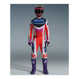 Alpinestars Techstar Knif Off-Road Motosiklet Jerseyi Gri  Siyah  Oranj