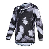 Alpinestars Youth Fluid Lahnd Genç Off-Road Motosiklet Jerseyi Gri Kamo