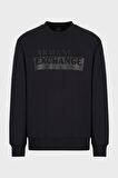 Bisiklet Yaka Siyah Erkek Sweatshırt 6LZMBE 1200-BLACK