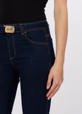 Liu Jo Koyu Mavi Kadın Slim Fit Denim Pantolon UA6223D492577000