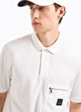 Armani Exchange Bisiklet Yaka Baskılı Ekru Erkek T-Shirt XM000058 AF10356 U0009