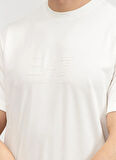 EA7 Bisiklet Yaka Beyaz Erkek T-Shirt TRAIN LUX TEE