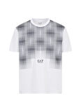 EA7 Bisiklet Yaka Beyaz Erkek T-Shirt TENNIS PRO TEE GRAPHIC