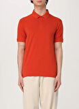 Turuncu Erkek Polo Yaka Slim Fit Polo T-Shirt TRAIN VISIBILITY POLO