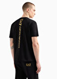 EA7 Bisiklet Yaka Siyah Erkek T-Shirt TRAIN LOGO SERIES TEE