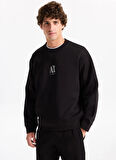 Armani Exchange Bisiklet Yaka Siyah Erkek Sweatshırt XM000368AF10818UC001 Sweatshirt
