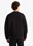 Armani Exchange Bisiklet Yaka Siyah Erkek Sweatshırt XM000368AF10818UC001 Sweatshirt