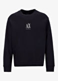 Armani Exchange Bisiklet Yaka Siyah Erkek Sweatshırt XM000368AF10818UC001 Sweatshirt