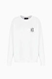 Kadın Bisiklet Yaka Sweatshirt - Beyaz | XL