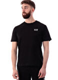 EA7 Bisiklet Yaka Siyah Erkek T-Shirt TRAIN LOGO SERIES TEE