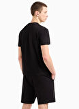 EA7 Bisiklet Yaka Siyah Erkek T-Shirt TRAIN VISIBILITY M TEE