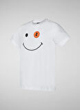Save The Duck Baskılı Beyaz Erkek Çocuk T-Shirt ASA