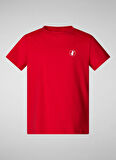 Save The Duck Baskılı Kırmızı Erkek Çocuk T-Shirt GLIM