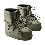 Moon Boot Icon Low Rubber Khaki Kadın Kısa Kar Botu