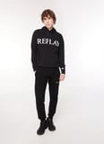 Replay Kapüşon Yaka Siyah Erkek Sweatshırt M6711 098 BLACK