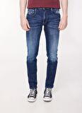 Replay Normal Bel Slim Fit Erkek Denim Pantolon M914Q 007 DARK BLUE