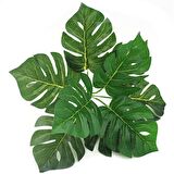 Yapay Çiçek Demet Monstera 35cm 9 Dal Yapay Bitki