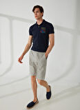 Fred Mello Mavi Erkek Polo T-Shirt FM23S26QUBLUE