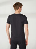 Fred Mello Bisiklet Yaka Siyah Erkek T-Shirt FM23S07TGBLACK