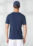 Fred Mello Bisiklet Yaka Mavi Erkek T-Shirt FM23S15TGBLUE