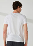 Fred Mello Bisiklet Yaka Beyaz Erkek T-Shirt FM23S22TGWHITE