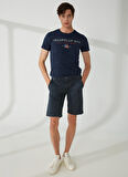 Fred Mello Bisiklet Yaka Mavi Erkek T-Shirt FM23S23TGBLUE