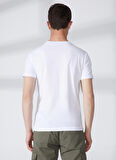 Fred Mello Bisiklet Yaka Beyaz Erkek T-Shirt FM23S38TGWHITE