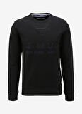 Fred Mello Bisiklet Yaka Siyah Erkek Sweatshırt FM23W03FG