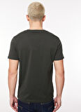 Fred Mello Bisiklet Yaka Kahve Erkek T-Shirt FM23W02TG