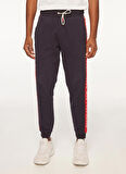 Fred Mello Lastikli Bel Slim Fit Lacivert Erkek Eşofman Altı FM23W06PF