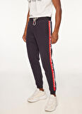 Fred Mello Lastikli Bel Slim Fit Lacivert Erkek Eşofman Altı FM23W06PF