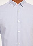 Fred Mello Slim Fit Gömlek Yaka Açık Mavi Erkek Gömlek FM23W03CU