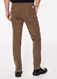 Fred Mello Normal Bel Normal Paça Slim Fit Bej Erkek Pantolon FM23W15PU