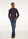 Fred Mello Normal Bel Normal Paça Slim Fit Mavi Erkek Denim Pantolon FM23W28PD