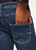 Fred Mello Normal Bel Normal Paça Slim Fit Mavi Erkek Denim Pantolon FM23W28PD