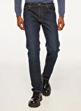 Fred Mello Normal Bel Normal Paça Slim Fit Lacivert Erkek Denim Pantolon FM23W28PD