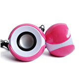 PC/Bilgisayar-Laptop Hoparlör Pembe Hoparlör 1+1 ses sistemi USB 2.0 Multımedıa speaker D-06p