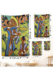 Ernst Ludwig Kirchner - Okçular Duvar Örtüsü - Archers-8064